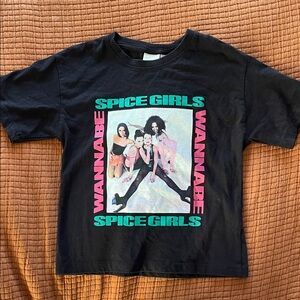 Zara Black Spice Girls Graphic Tee for Kids NWOT